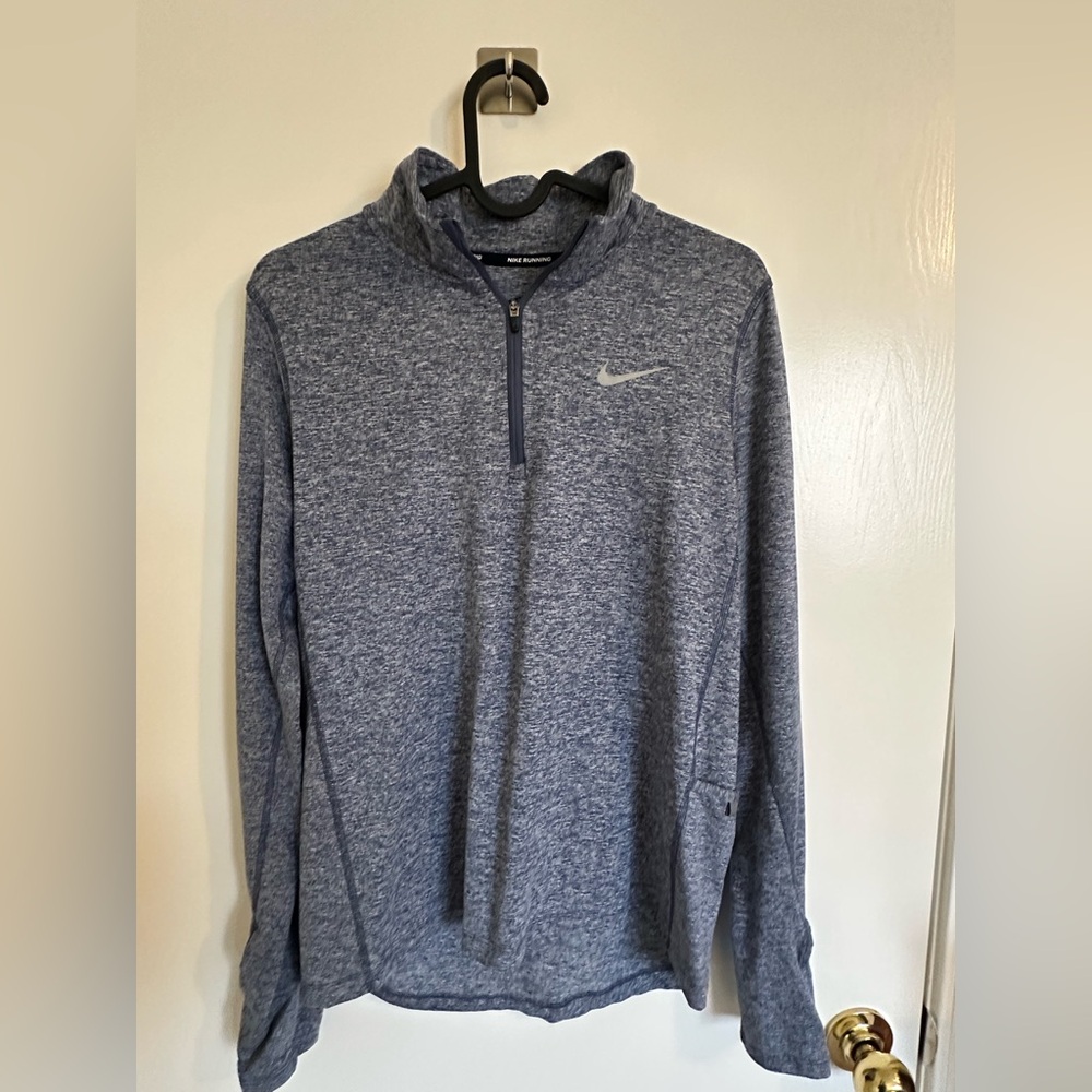 Nike Blue Quarter-Zip Womens Pullover